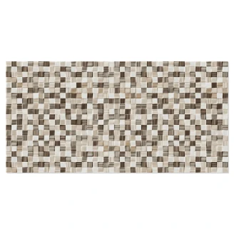 Veggflis <strong>Ljusvik</strong>  Brun Blank 25x50 cm