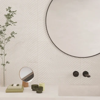 Kakel <strong>Avalun</strong>  Decor Gråbeige Matt-Relief 25x50 cm
