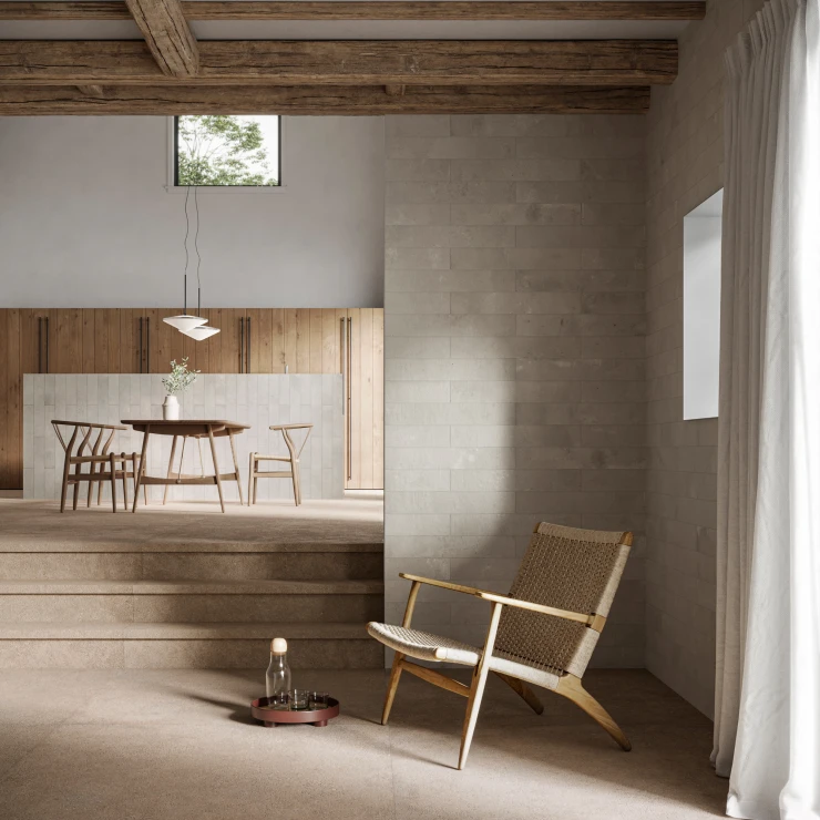 Sant’Agostino Gulvflis Duo Sand Sklisikker Matt-Struktur 3D 120x120 cm