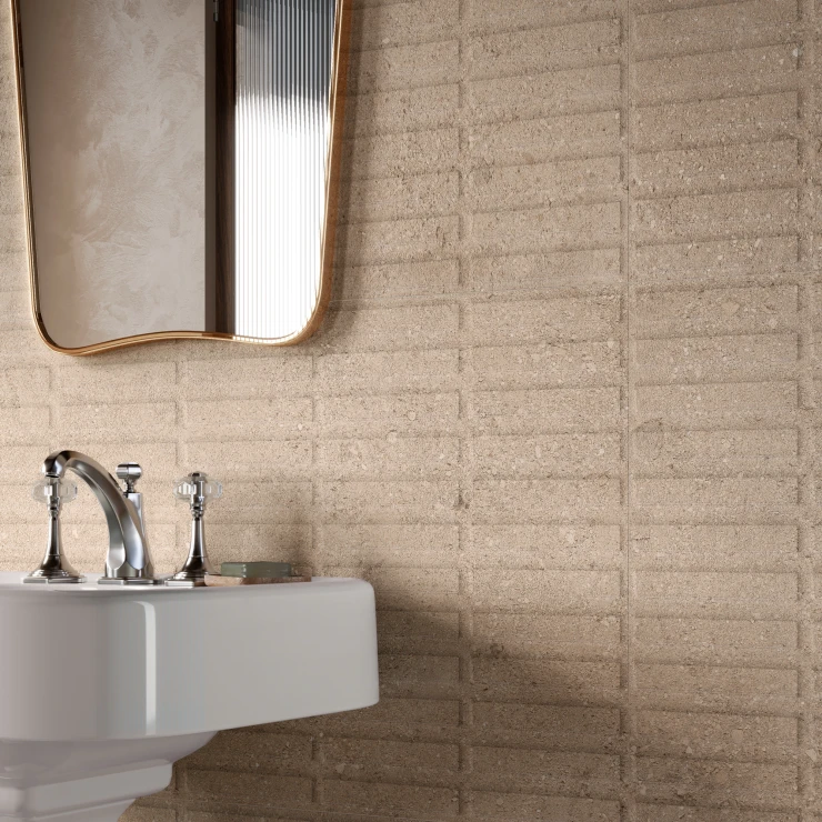Sant’Agostino Gulvflis Duo Deco Sand 01 Matt-Struktur 3D 60x120 cm