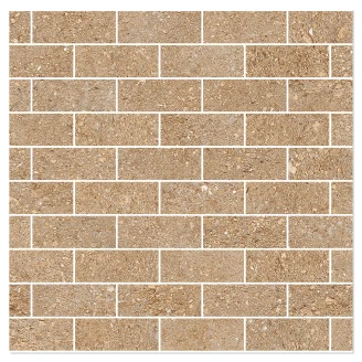 Sant’Agostino Mosaik Klinker <strong>Duo</strong>  Caramel Matt-Struktur 3D 30x30 cm