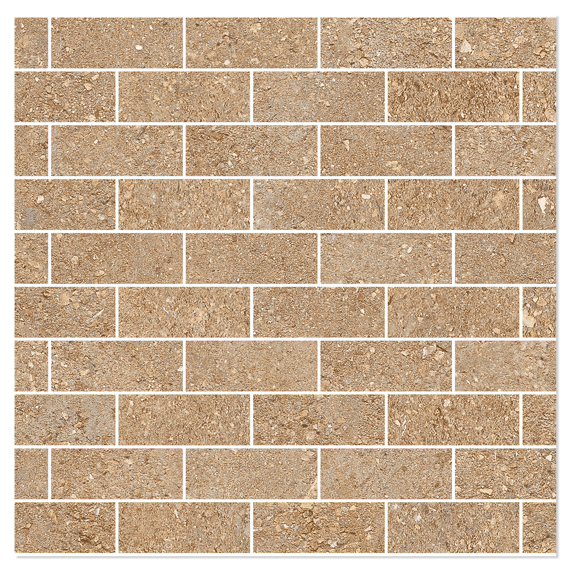 Sant’Agostino Mosaikk Gulvflis Duo Caramel Matt-Struktur 3D 30x30 cm