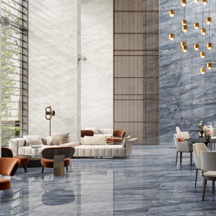 Sant’Agostino Marmor Gulvflis Paradiso Ice Polert 90x180 cm