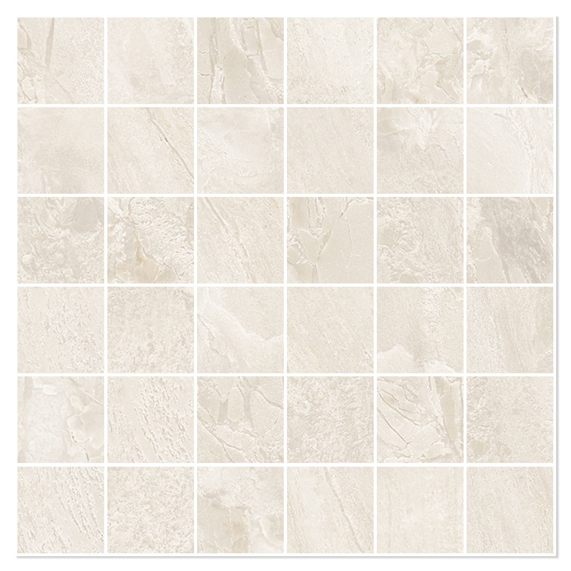Sant’Agostino Mosaikk Gulvflis Paradiso Beige Matt 30x30 (5x5) cm
