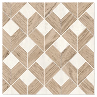 Sant’Agostino Mosaik Klinker <strong>Paradiso</strong>  Ivory Polerad 29x29 cm