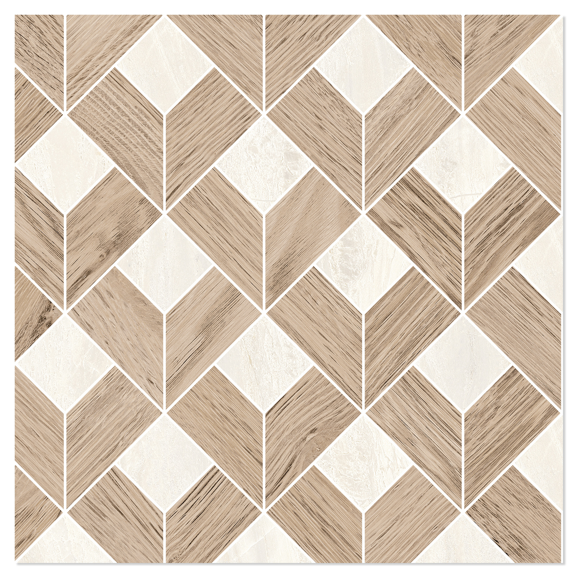 Sant’Agostino Mosaikk Gulvflis Paradiso Ivory Polert 29x29 cm