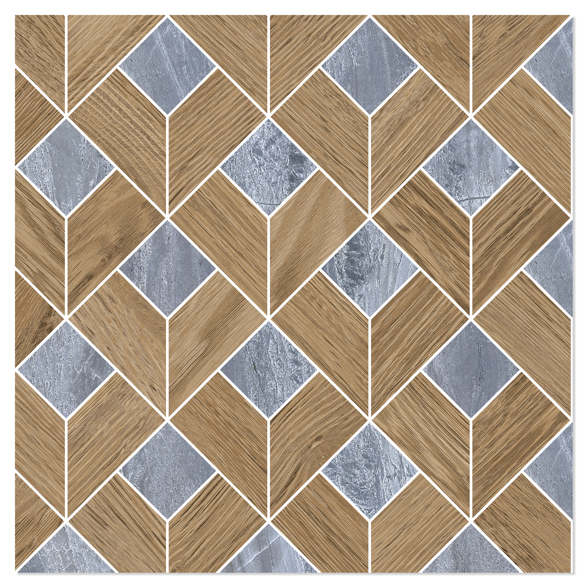 Sant’Agostino Mosaikk Gulvflis Paradiso Navy Polert 29x29 cm