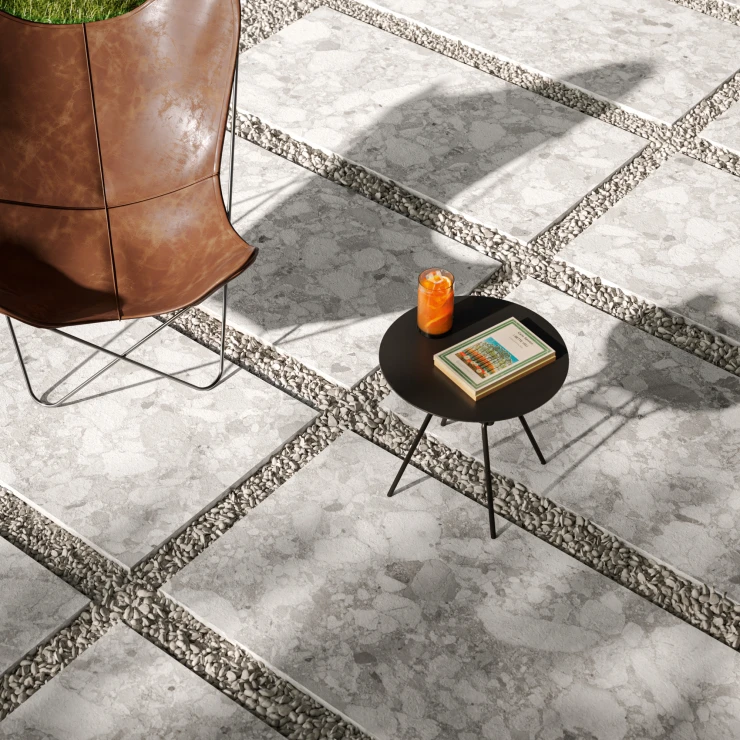 Sant’Agostino Utendørsflis Venistone Pearl Matt 60x120 cm Tykkelse 20 mm