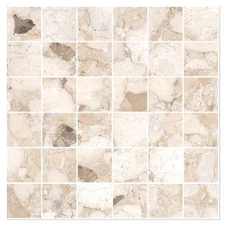 Sant’Agostino Mosaik Klinker <strong>Venistone</strong>  Beige Polerad 30x30 (5x5) cm