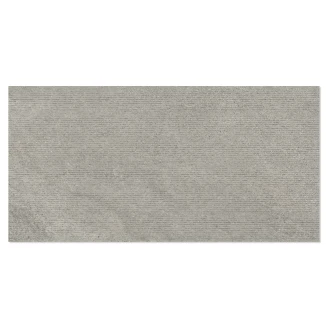 Sant’Agostino Kakel <strong>Bergstone</strong>  Rigato Grey Matt-Relief 60x120 cm