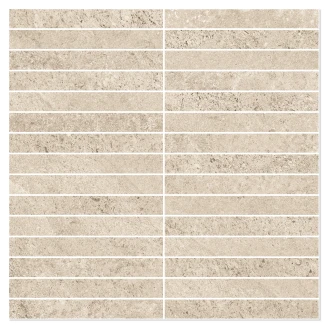 Sant’Agostino Mosaik Klinker <strong>Bergstone</strong>  Ivory Matt-Struktur 3D 30x30 cm