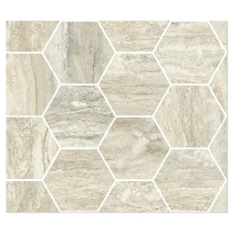 Sant’Agostino Hexagon Mosaik Klinker <strong>Invictus</strong>  Beige Polerad 30x35 cm