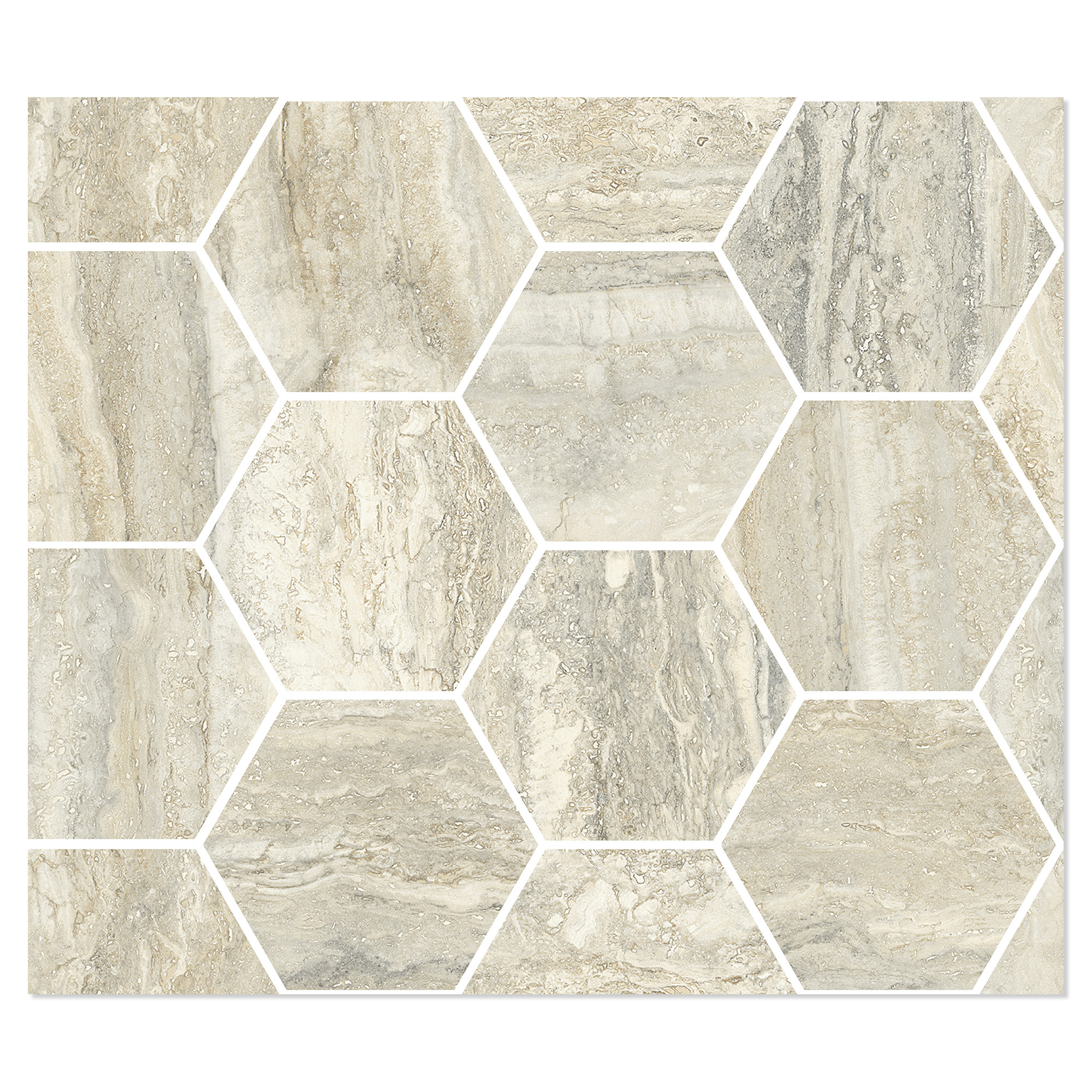 Sant’Agostino Mosaikk Gulvflis Invictus Beige Polert 30x35 cm
