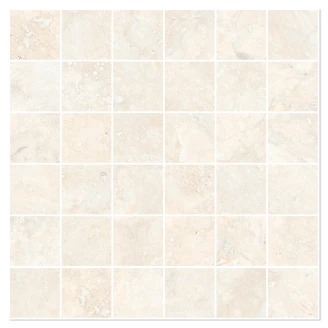Sant’Agostino Mosaik Klinker <strong>Invictus Cross</strong>  White Matt 30x30 (5x5) cm