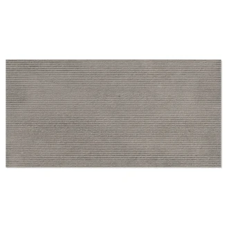 Sant’Agostino Kakel <strong>Baystone</strong>  Plisse Grey Matt-Relief 60x120 cm
