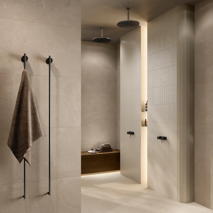 Sant’Agostino Gulvflis Baystone Ivory Sklisikker Matt-Struktur 3D 60x120 cm