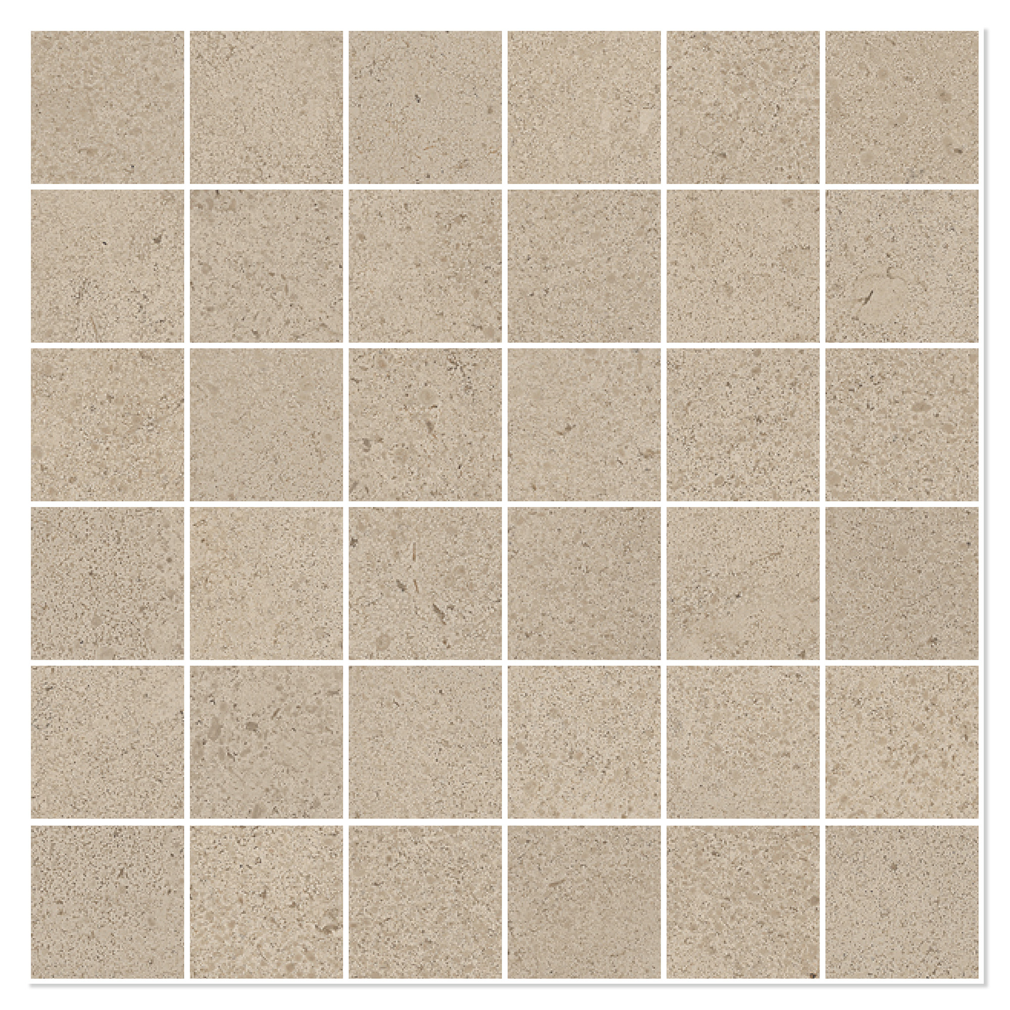 Sant’Agostino Mosaikk Gulvflis Baystone Sand Matt-Struktur 30x30 (5x5) cm