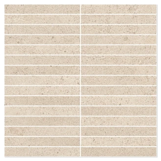 Sant’Agostino Mosaik Klinker <strong>Baystone</strong>  Plus Ivory Matt-Struktur 3D 30x30 cm