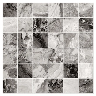 Sant’Agostino Marmor Mosaik Klinker <strong>Mystic</strong>  Dark Matt 30x30 (5x5) cm