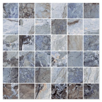 Sant’Agostino Marmor Mosaik Klinker <strong>Mystic</strong>  Ocean Matt 30x30 (5x5) cm