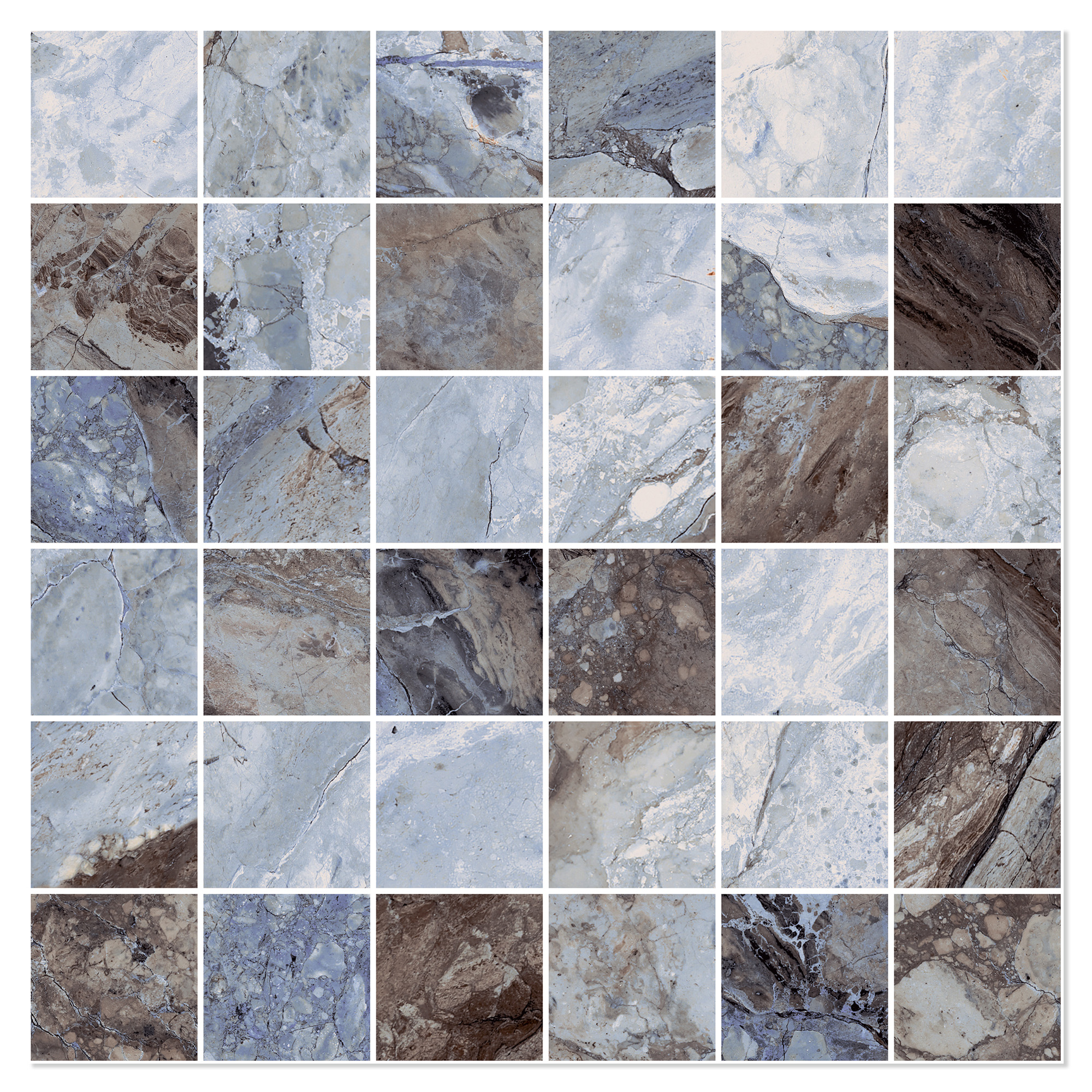 Sant’Agostino Mosaikk Gulvflis Mystic Ocean Matt 30x30 cm