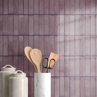 Sant’Agostino Kakel <strong>Tetris</strong>  Orchid Blank 5x20 cm