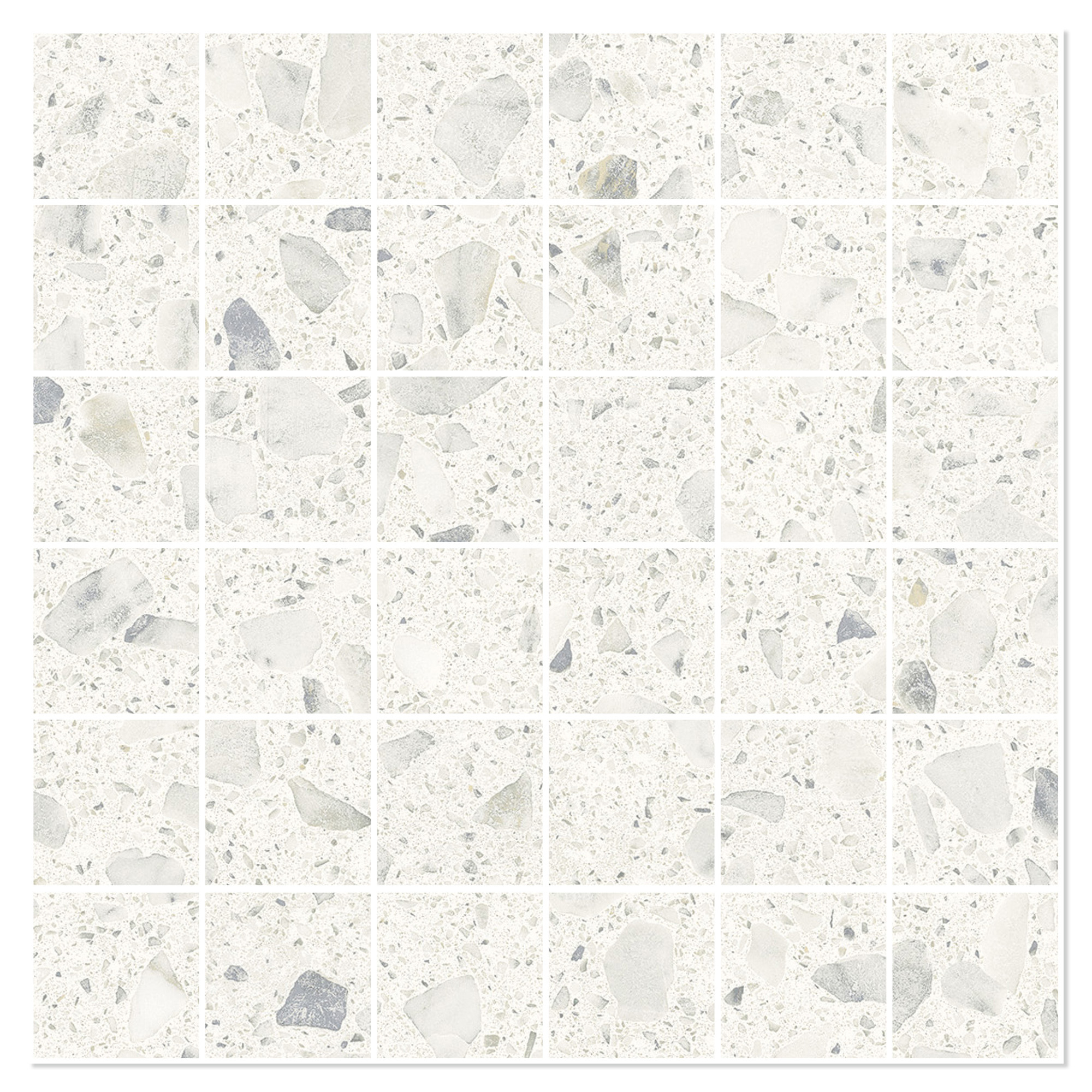 Sant’Agostino Mosaikk Gulvflis Glow Light Matt-Struktur 30x30 (5x5) cm