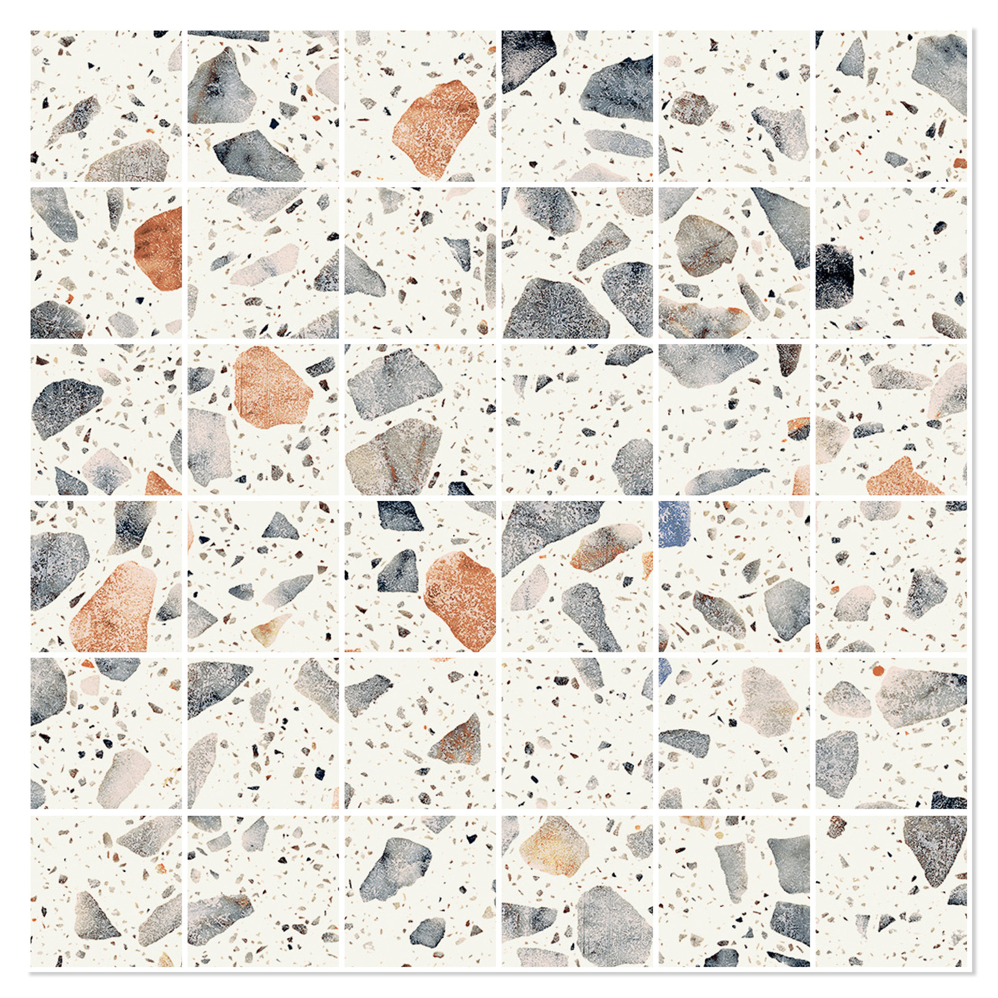 Sant’Agostino Mosaikk Gulvflis Glow Plus Moon Matt-Struktur 30x30 (5x5) cm
