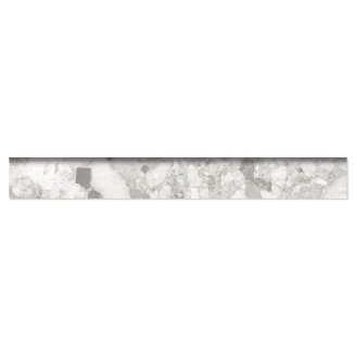 Sant’Agostino Golvsockel Klinker <strong>Venistone</strong>  Pearl Blank-Polerad 7x60 cm