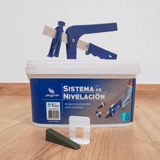<strong>Nivåsystem</strong>  100 PRO Startpaket (2 mm) med Nivådistanser, Kilar & Tång