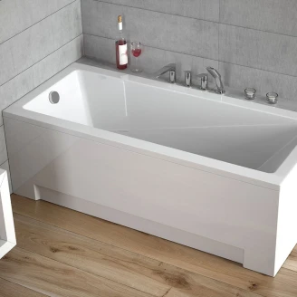 Badekar <strong>Sydney</strong>  Hvit Blank 160 cm (Uten Panel & Avlopp)