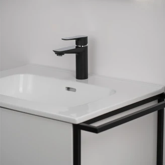 Tvättställsskåp Evolv Vit Blank 60 cm med Handfat Vit Blank