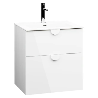 Tvättställsskåp <strong>Celeste</strong>  Vit Blank 60 cm med Handfat Vit Blank