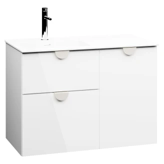 Tvättställsskåp <strong>Celeste</strong>  Vit Blank 90 cm med Handfat Vit Blank