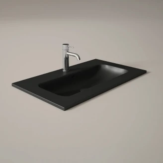Tvättställ <strong>Vibrante</strong>  Svart Matt 100 cm