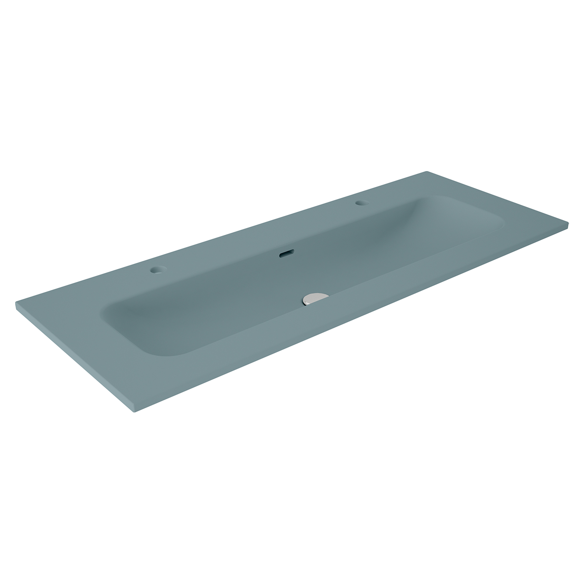 Servant Vibrante Blå Matt 120 cm Tohulls