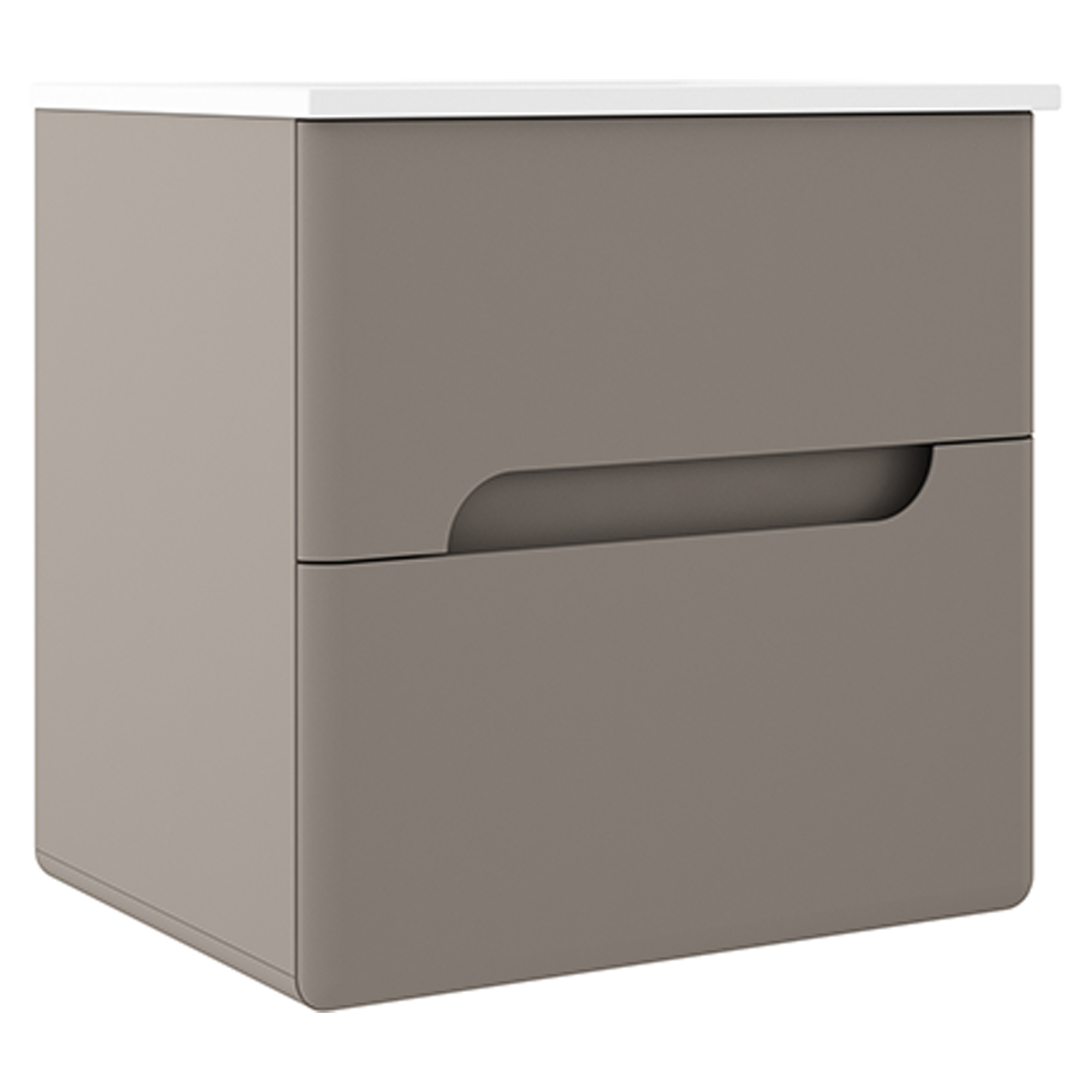 Tvättställsskåp Rondo Grå Matt 60 cm | Hill Ceramic®