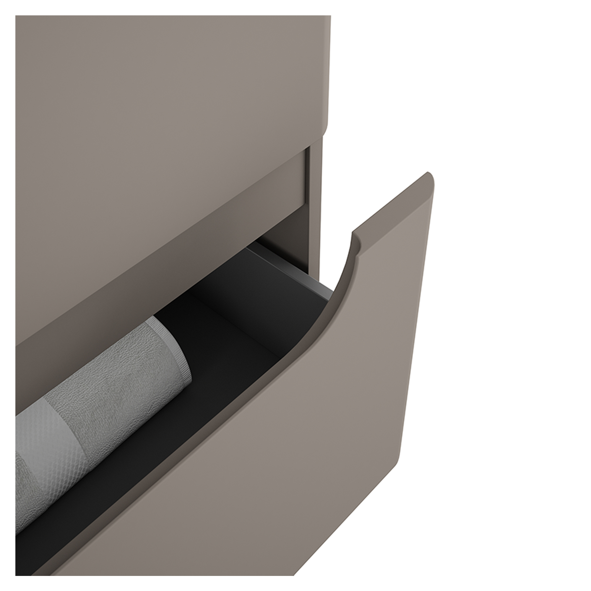 Tvättställsskåp Rondo Grå Matt 60 cm | Hill Ceramic®