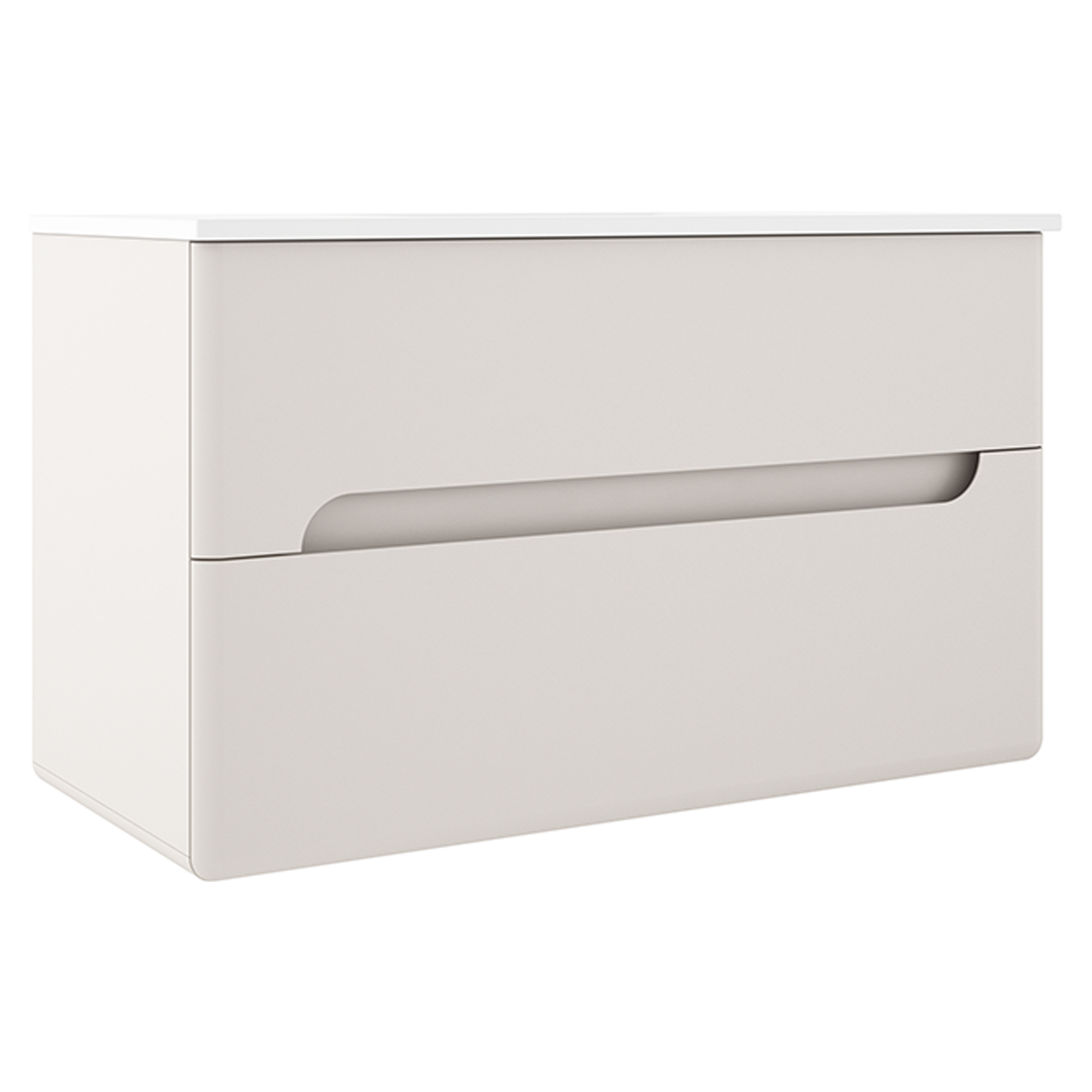 Tvättställsskåp Rondo Beige Matt 100 cm | Hill Ceramic®