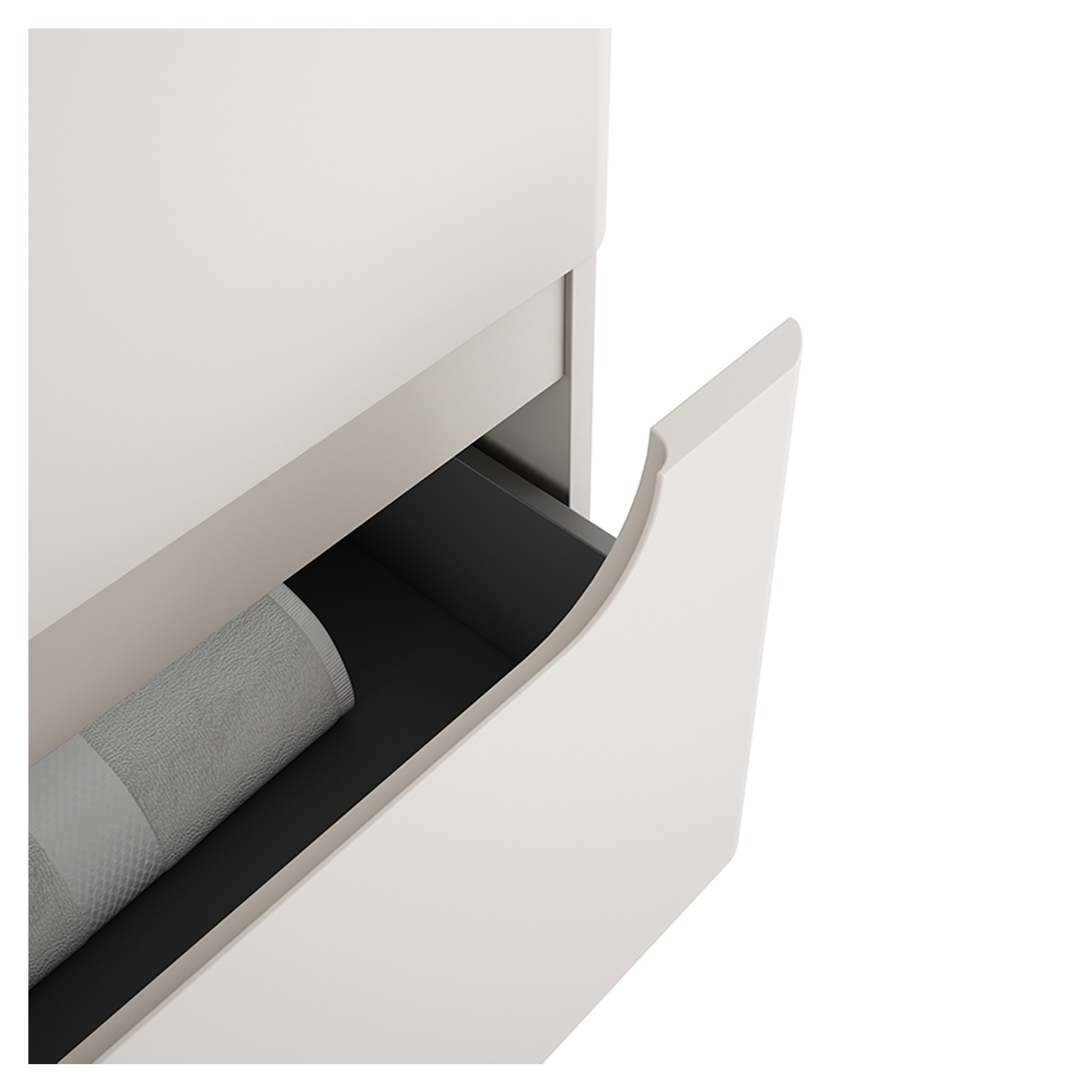 Tvättställsskåp Rondo Beige Matt 100 cm | Hill Ceramic®