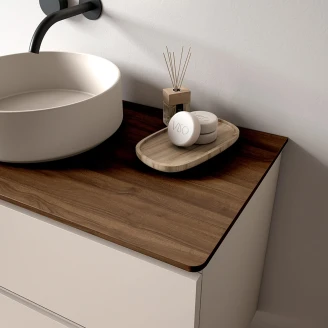 Bänkskiva <strong>Arka</strong>  Walnut Matt 100x46 cm