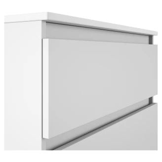 Badrumskommod <strong>Compakt</strong>  Vit Matt 60x40 cm med Handfat, Tre Lådor & Ben