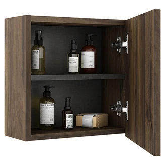 Väggskåp <strong>Omni</strong>  Walnut Matt 40x40 cm