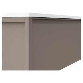 Badrumskommod <strong>Tone</strong>  Grå Matt 120 cm 1 låda med Handfat