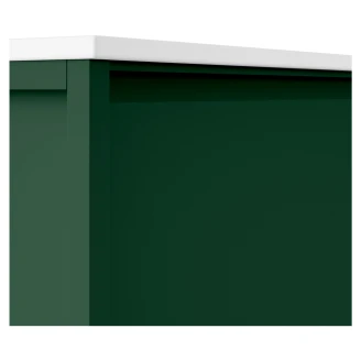 Badrumskommod <strong>Tone</strong>  Grön Matt 120 cm 1 låda med Handfat