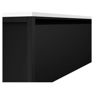 Badrumskommod <strong>Tone</strong>  Svart Matt 120 cm 1 låda med Handfat
