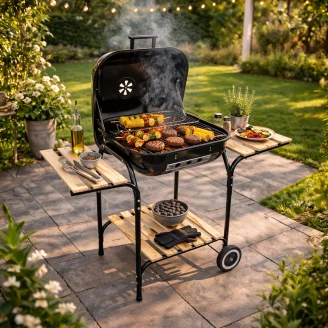 Kolgrill L <strong>BBQ Living</strong>  Svart