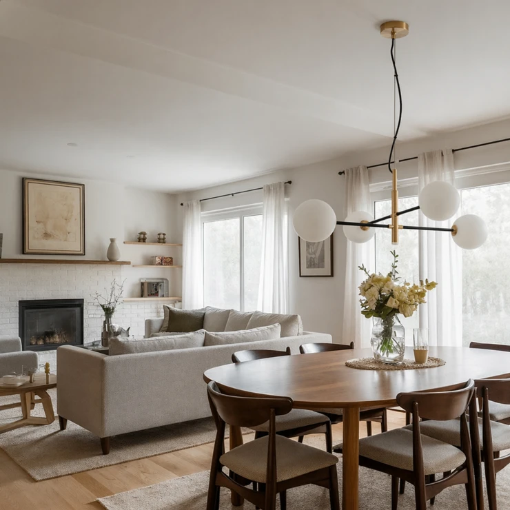 Nova Luce Hengende Lampe Vitra Quadra Gull, Hvit