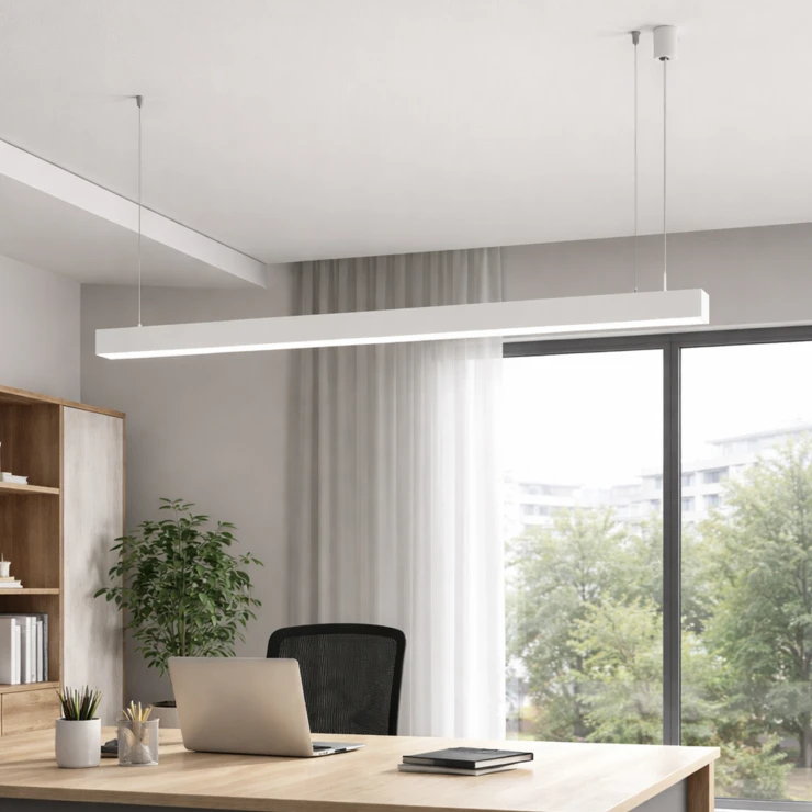Hengelampe Luxara Hvit Matt 120 cm