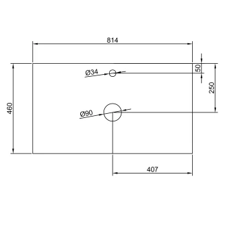 Cosentino Bänkskiva <strong>Dekton</strong>  Ceppo Matt 80 cm